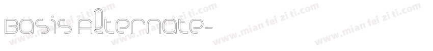 Basis Alternate字体转换